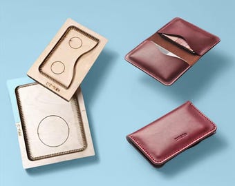 Moldes para cuchillos hechos a mano para productos de cuero, moldes para cuchillos para productos de cuero para bolsas de tarjetas, moldes para cortar cuero y metal, artesanías de cuero