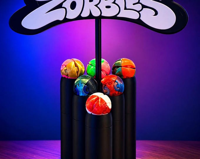 Zorbles Customizable Squishy Fidget Orb | 3D Printed Desk Toy, Sensory Focus Tool