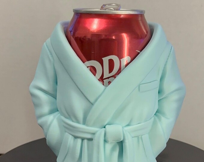 3D Printed Robe Drink Cooler | Light Blue Spa Decor
