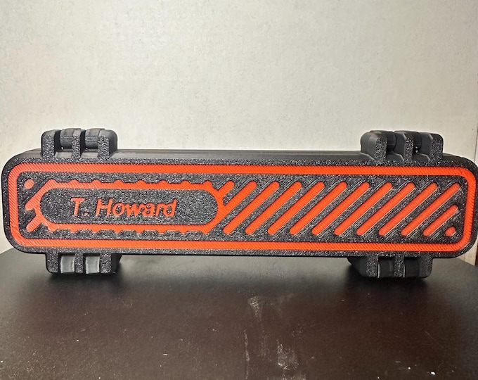 3D Printed Novelty Pen & Storage Case – Firearm-Inspired Desk Toy Set