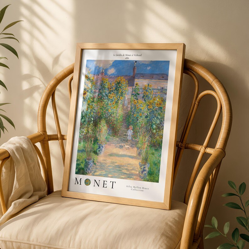 Claude Monet: Le Jardin De Monet à Vétheuil, Flower Garden Artwork ...