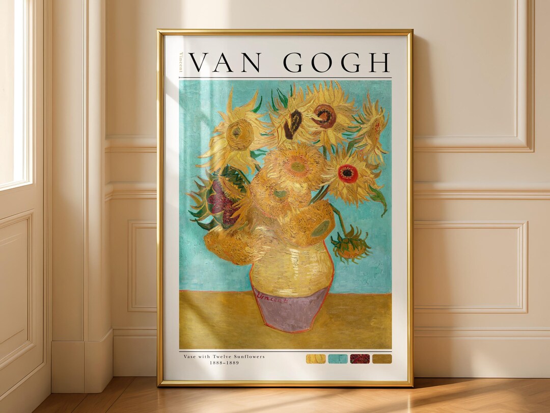 Vincent Van Gogh Poster: Vase With Twelve Sunflowers (1888), Oil on ...