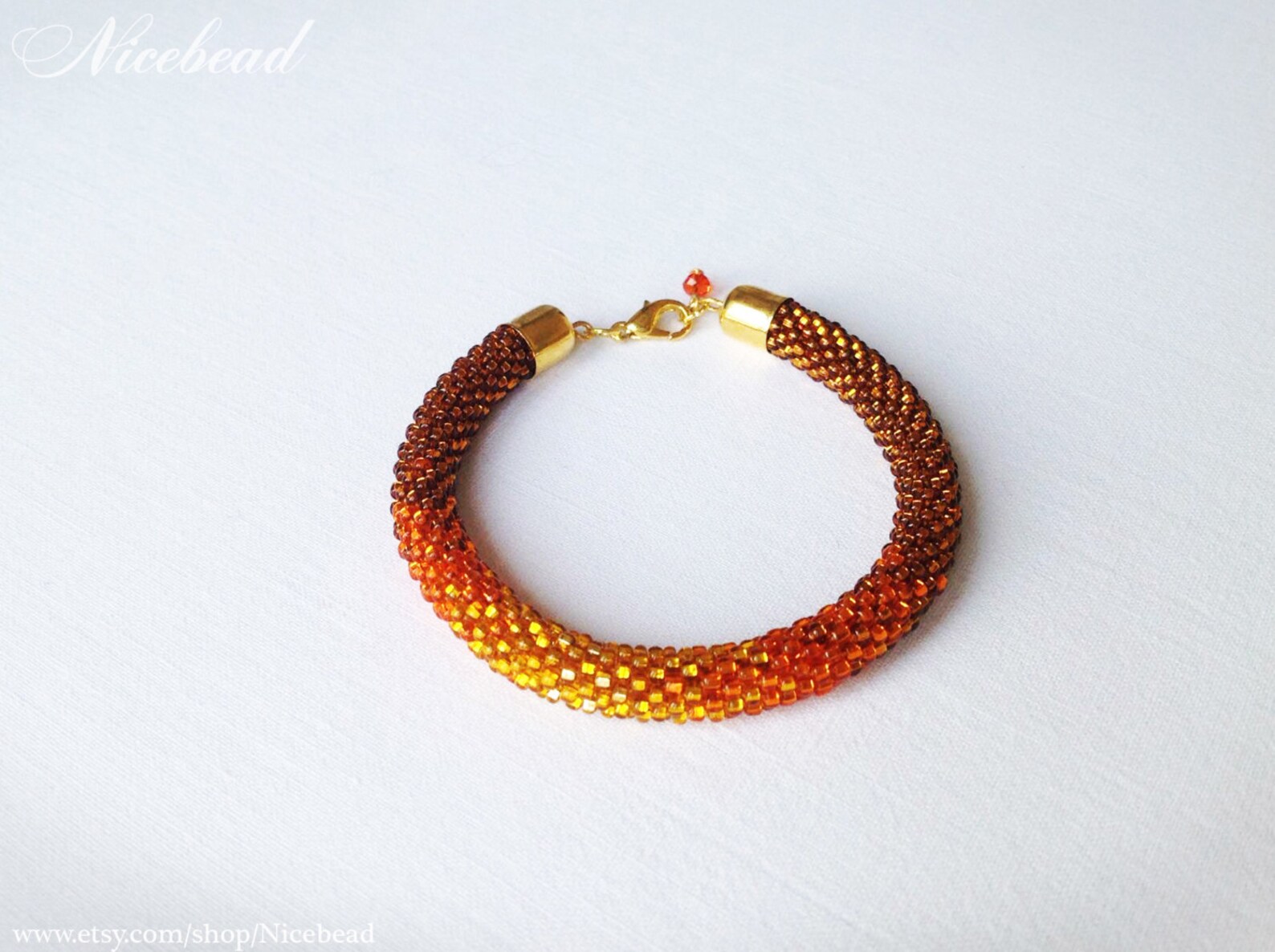 Bead crochet bracelet crochet bead rope beaded rope rope Etsy
