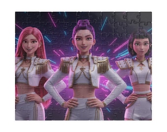 kpop demon hunters jigaw puzzle for kids, Viral Fun Huntrix puzzles for children