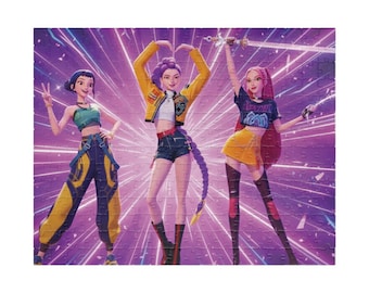 Kpop Demon hunters Puzzles for Girls, 252 Piece Jigsaws for Kids Christmas Gift