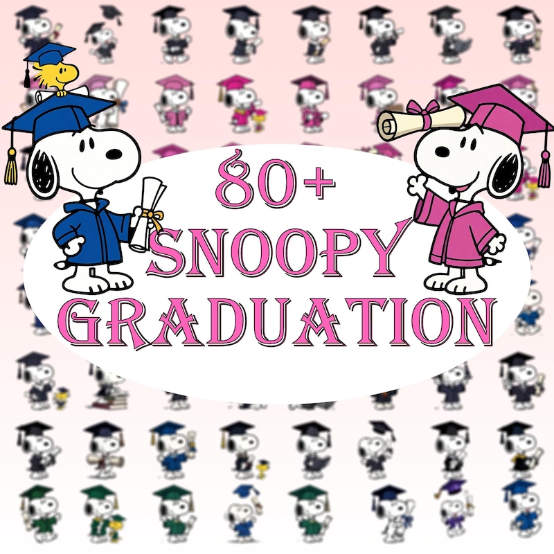 Snoopy Graduation Png - Etsy
