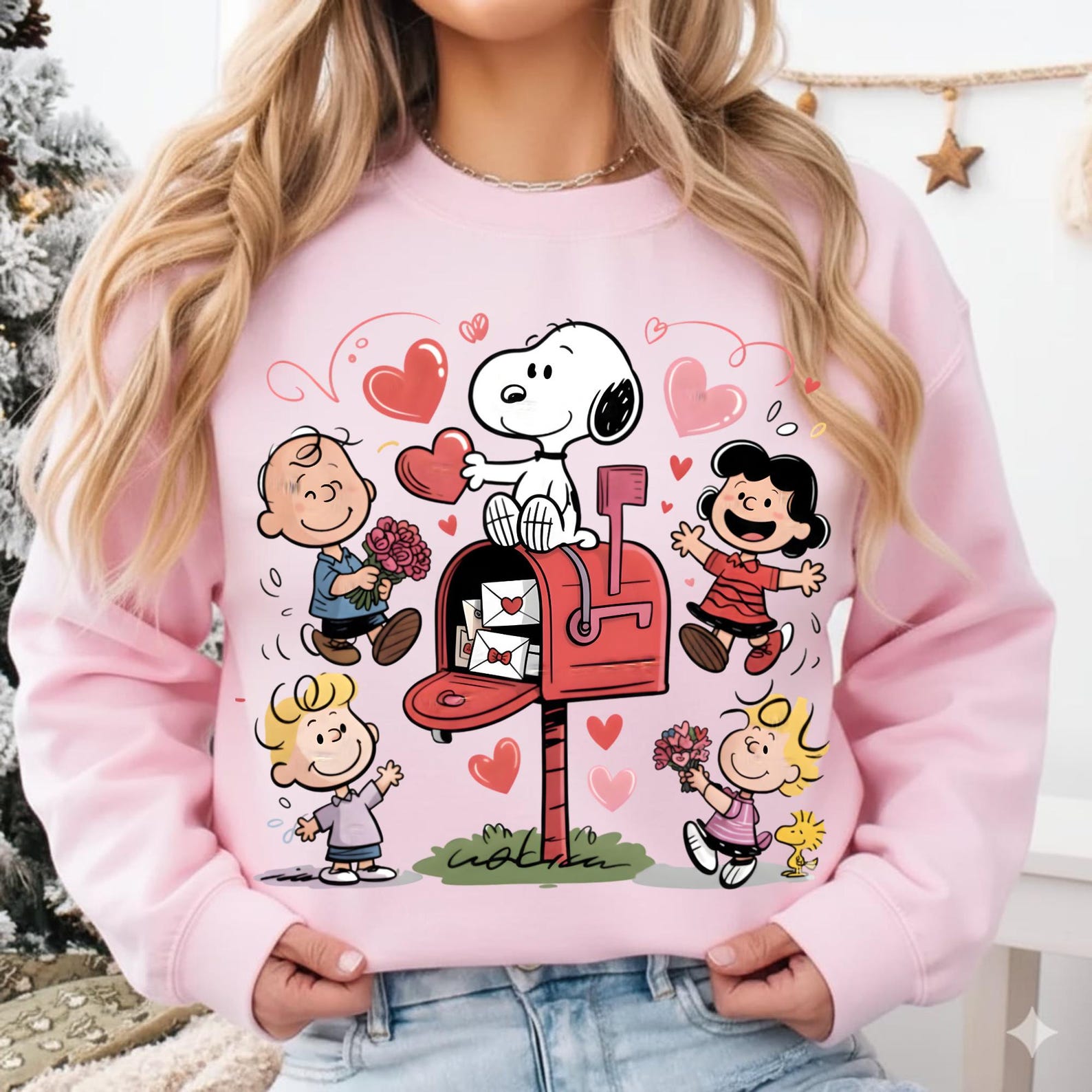 Snoopy y sus amigos sosteniendo cartas de amor con Snoopy, descarga ...