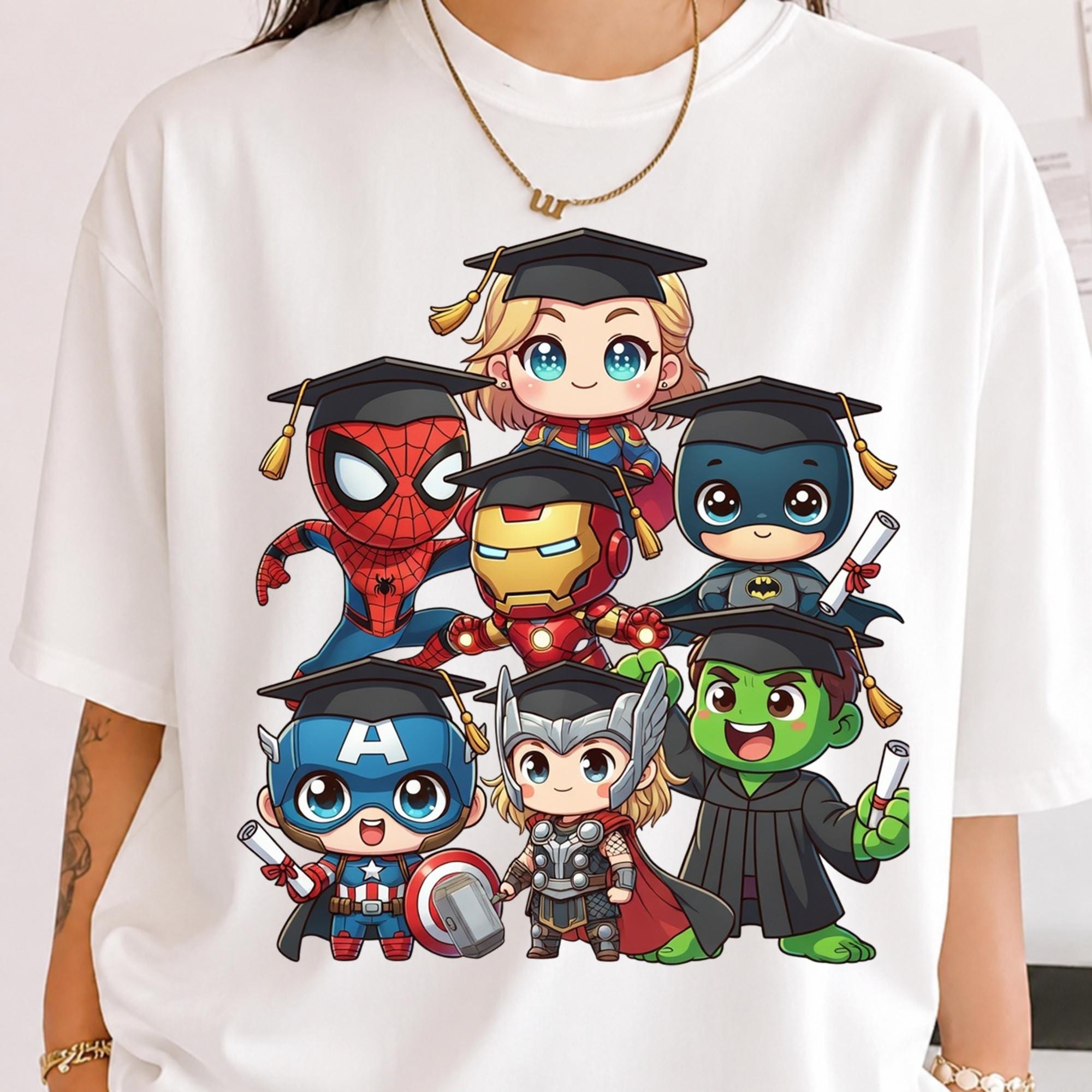 Graduation Cartoon Characters PNG Clipart Bundle - Etsy