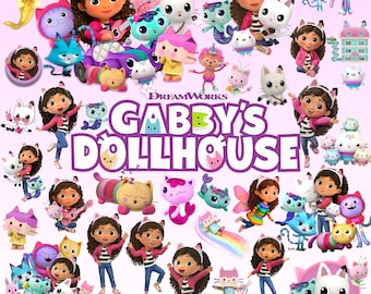 Paquete de imágenes prediseñadas PNG de la casa de muñecas de Gabby, Casa de muñecas de Gabby png, Casa de muñecas de Gabby