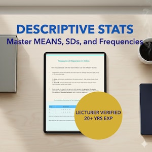 Descriptive Statistics Study Guide for Psychology Students PDF Download