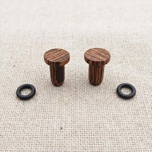 Dark Wenge Single Flare Wood Ear Plugs, Saddle Fit Wooden Gauges, Organic Stretched Ear Jewelry, O-Ring Tunnels, Handcrafted Body Jewelry.