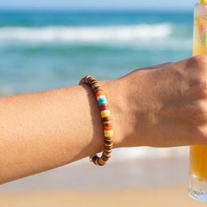 Natural Rainbow Lava Stone Bracelet,Boho Bracelet For Man,Essential Oil Diffuser Jewelry,Yoga Gift for Her,Gift For Him,Girl Summer bracelet