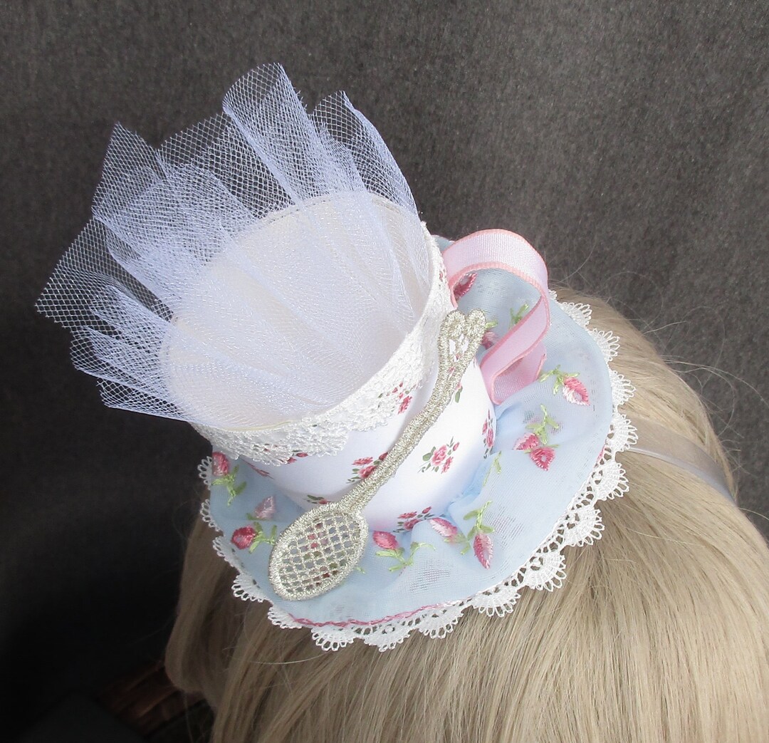 Ruffles and Roses Teacup Headband Mini Fascinator Party Hat Etsy