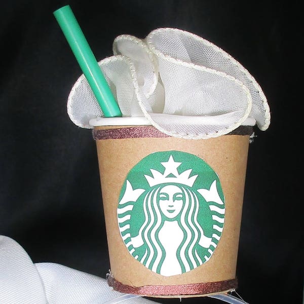 Starbucks Frappuccino inspired Mini Fascinator Party Hat