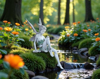 6 Statuine In Miniatura Per Giardino Delle Fate, Fate Fai Da Te, In Resina, Multicolore