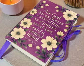 Personalisierte Bibel-Vers-Zeitschrift, kundenspezifisches christliches ledernes Notizbuch, Gebetstagebuch, religiöses Geschenk für Mutter, Glaubensgeschenk für Frauen