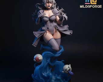 Ghost Queen Princess – Haunted Crown STL | 3D Printable Figure