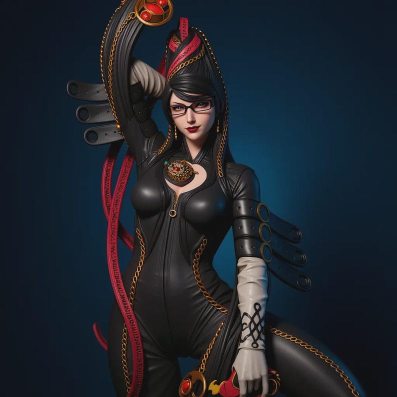 Bayonetta full body game heroine 3D printable figure