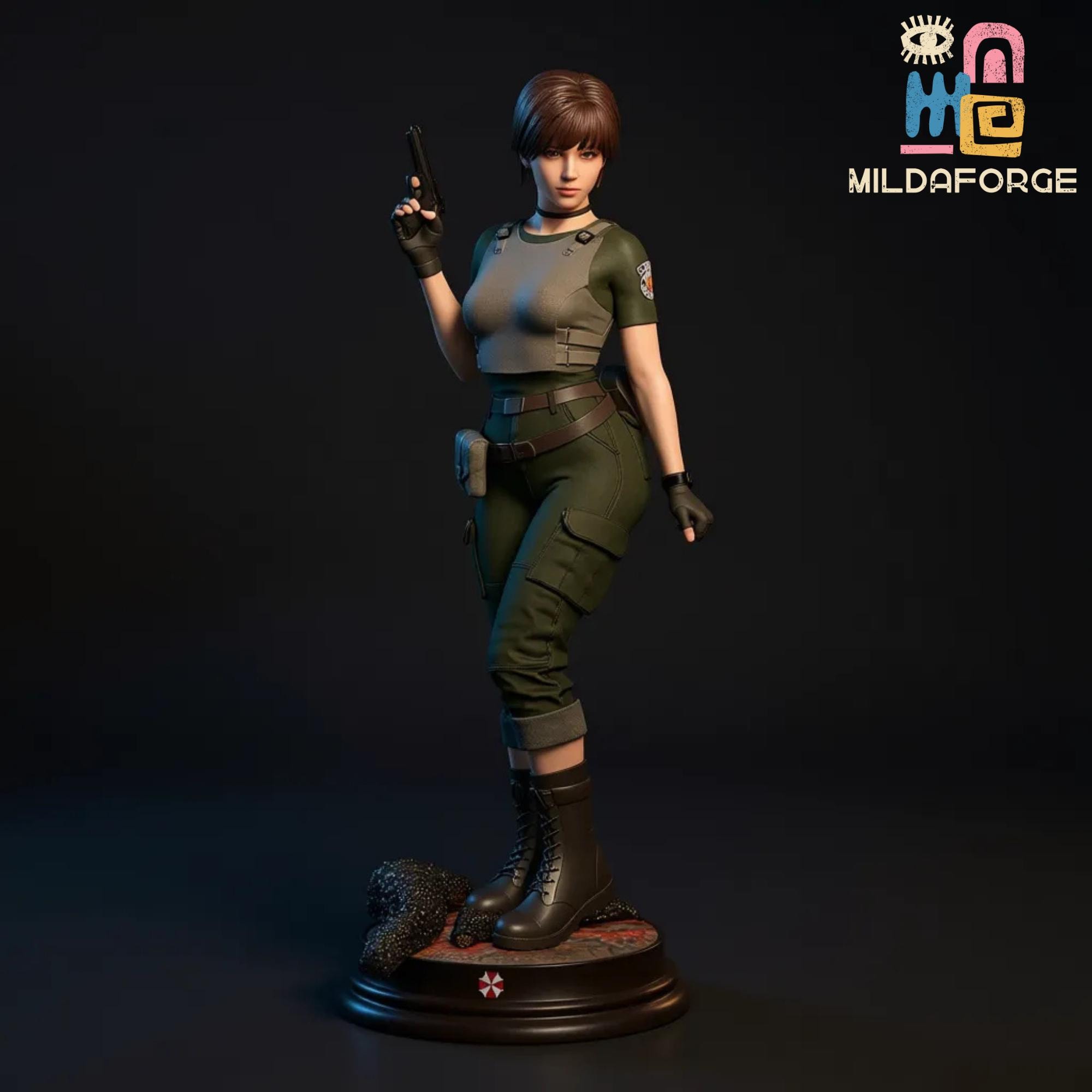 Rebecca Chambers STL Figure – Tactical Survival Horror Female