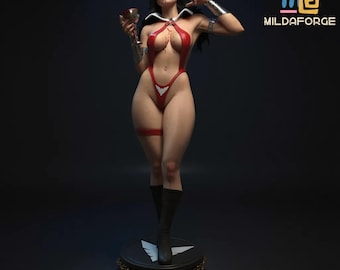 Crimson Night Vampire Queen - Modèle d'impression 3D STL féminin Dark Fantasy | Échelles 1/4 et 1/6