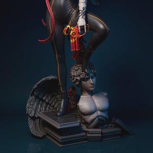 Bayonetta stylish witch statue high detail STL