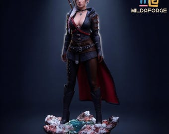 Ciri – Multiple Scales STL Statue | The Witcher Series | Elder Blood Collector Edition