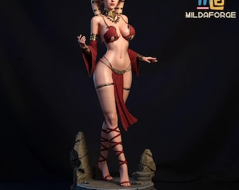 Anfitriã Twi'lek – Figura STL de ficção científica alienígena em escala 1:4 | Modelo premium para impressão 3D