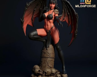 Dark Succubus Queen – 1:6 Scale Demoness STL | Fantasy Horror 3D Printable Statue
