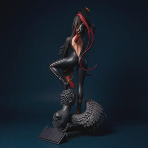 Bayonetta dark fantasy female character resin print