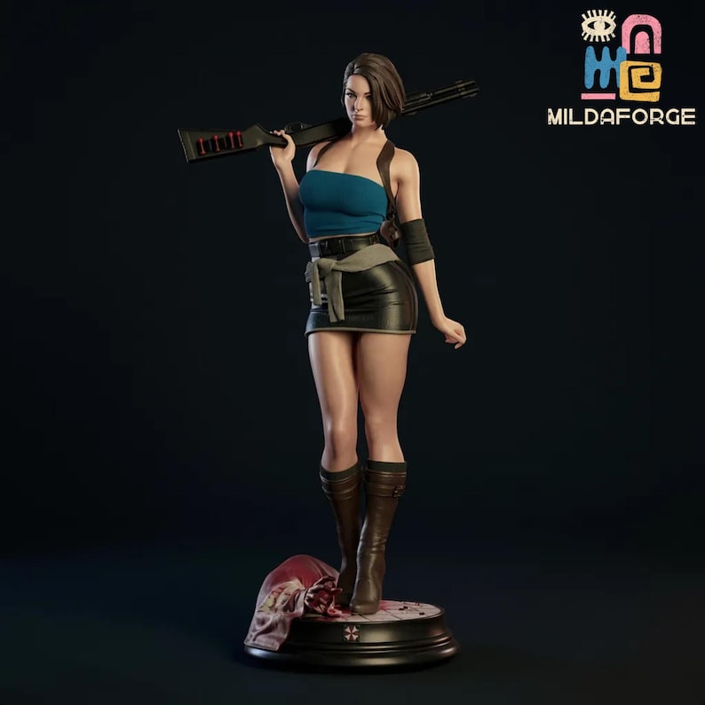 survival girl stl figure