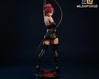 Reina Oscura Encantadora – Estatua femenina de fantasía seductora a escala 1/4 y 1/6 (STL)