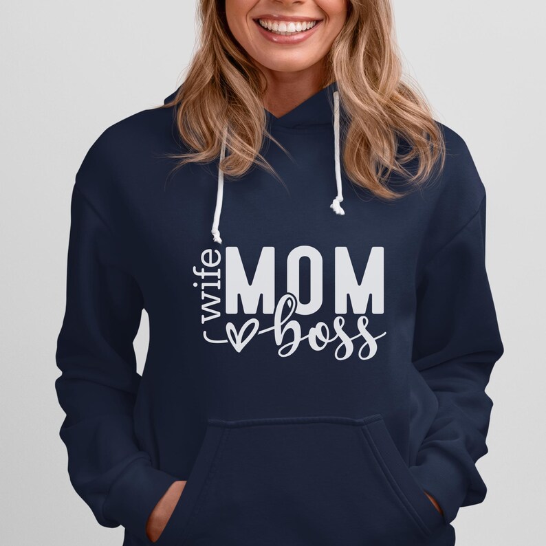 Shirt vrouw moeder baas: casual unisex T-shirt - zachte, comfortabele stof afbeelding 3
