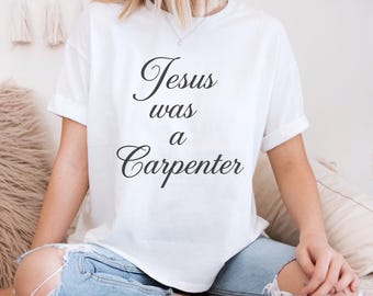 Jesus var en snickare-tröja: Rustik kristen tro-tröja