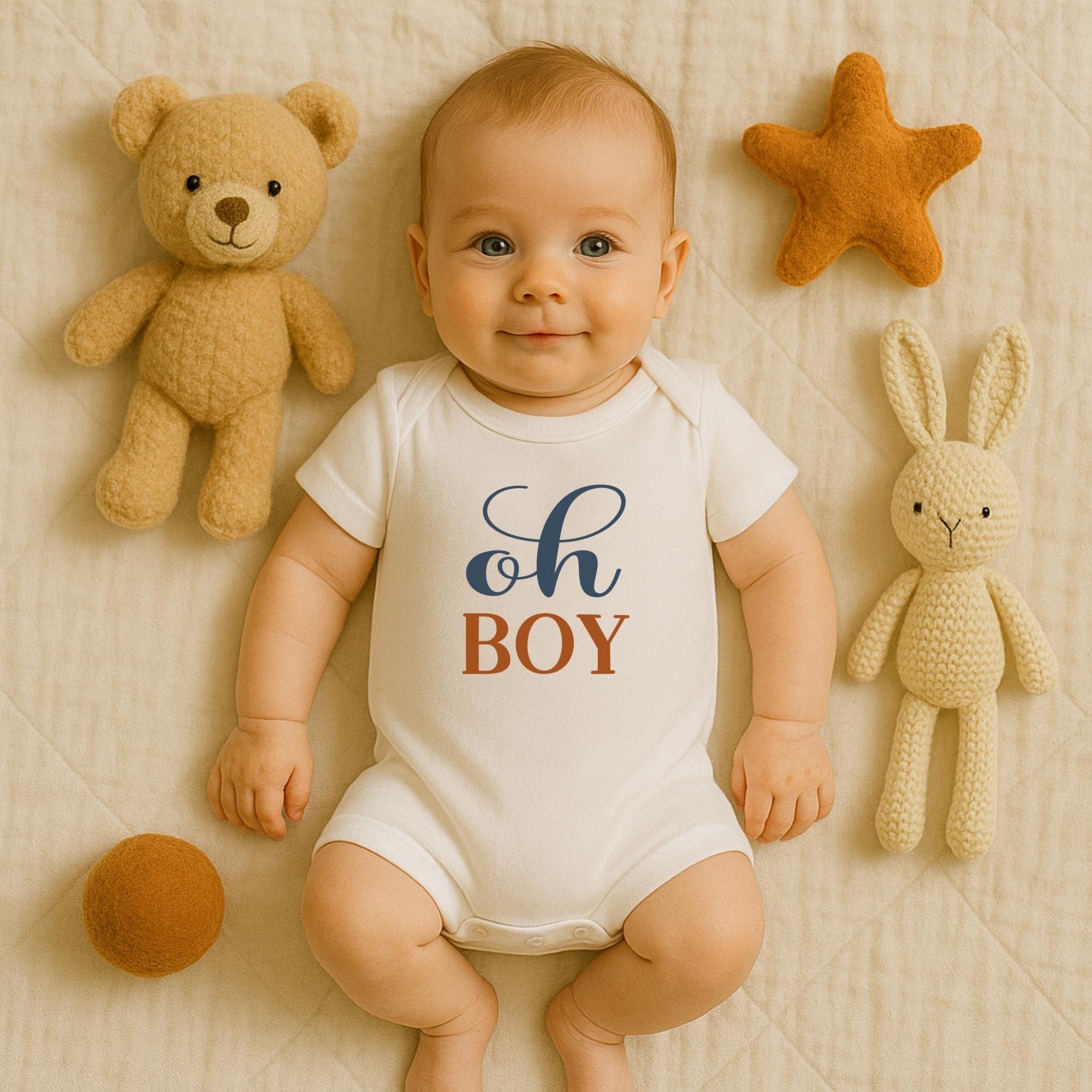 Baby Shower Shirt: Oh Boy Design - Boho