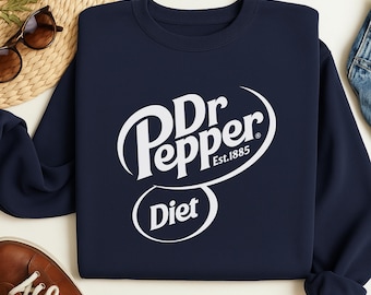 Retro T-shirt frisdrank, cola light en Dr Pepper, verweerde jaren 80-stijl (unisex S-XXL)