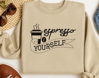 Coffee Lover-T-shirt: grappige espressowoordspeling - Barista Gift-T-shirt