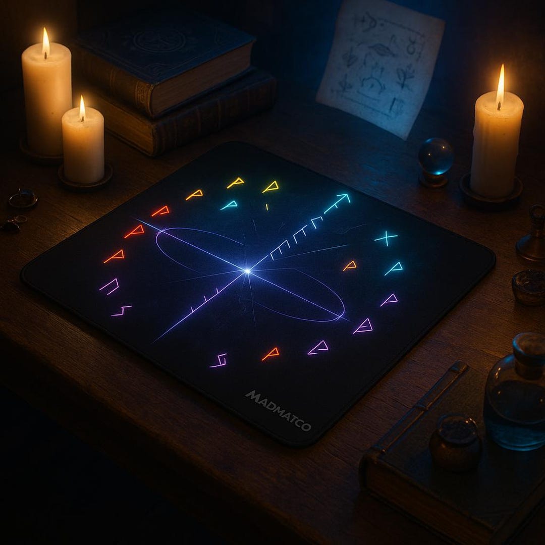 Cosmic Rune Machine Gaming Mouse Pad | Magic Flow Control, Mystical ...