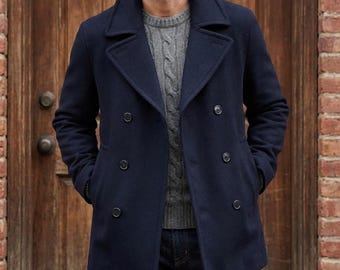 Vintage 1960's Dale Fashions US Navy Pea Coat | Size S - Www