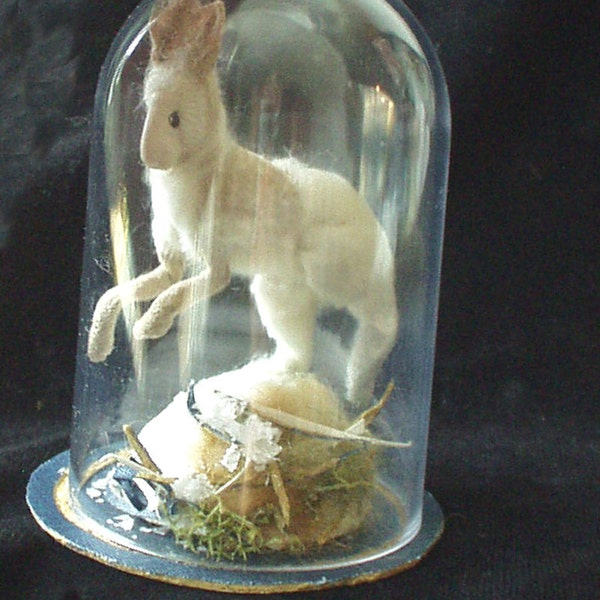 Winter dancing hare RESERVED not for sale