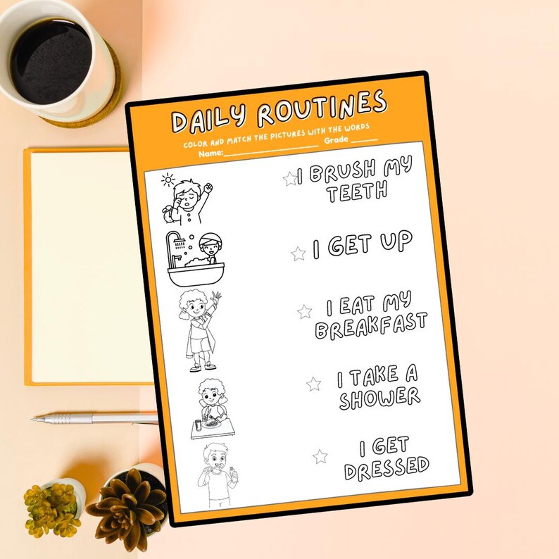 5 Pages Kids Worksheets Bundle | Preschool & Kindergarten Printables ...