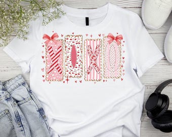 Retro Valentine XOXO PNG, Coquette Shirt Design (Digital Download)