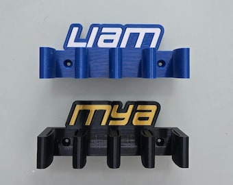 Personalized Hockey Stick Holder (4 Sticks) / Wall-mounted Stick Rack