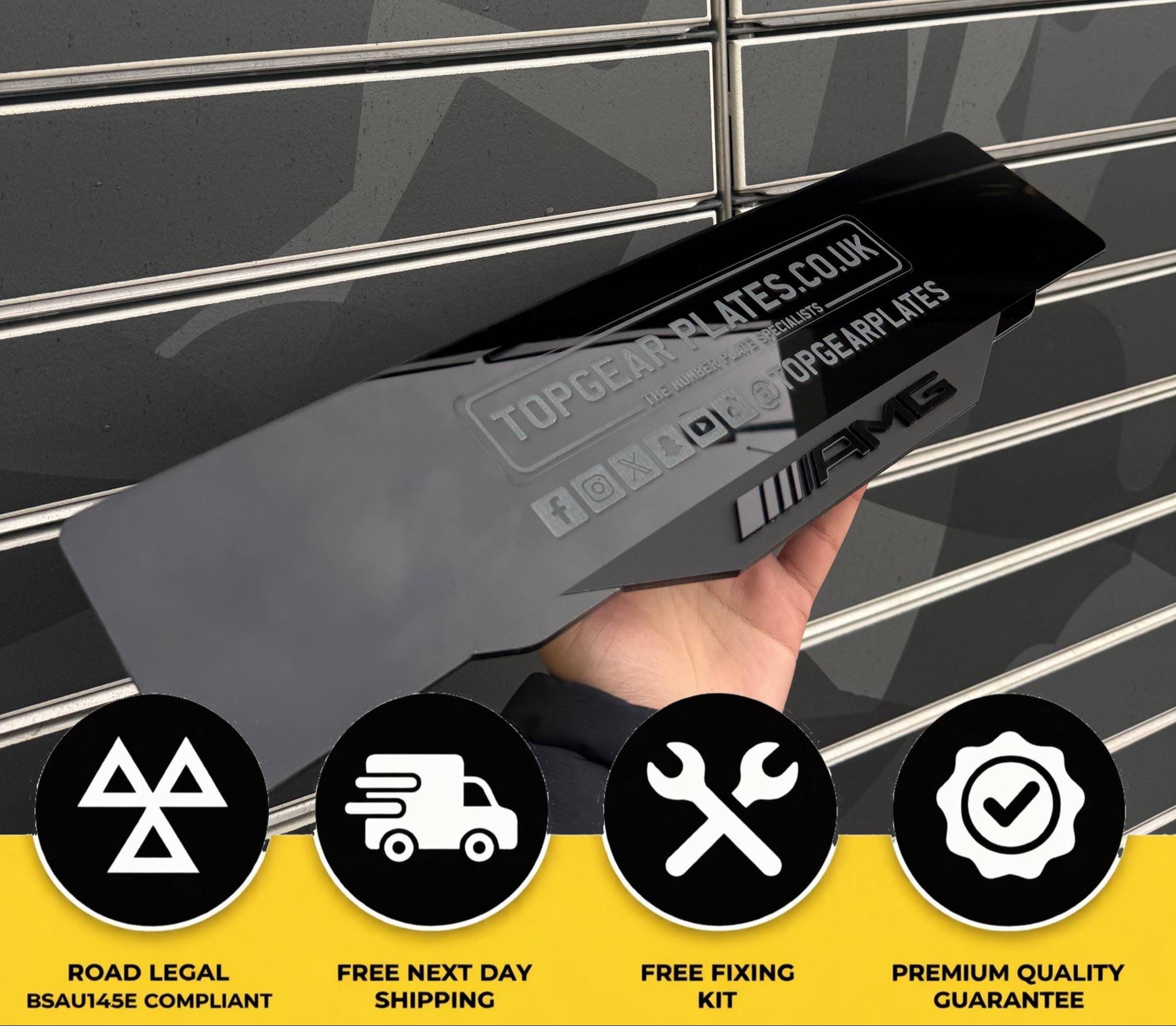 PLATE HOLDER Original – Frameless Universal Number – Invisible and