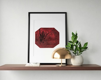 British Guiana 1-Cent Magenta Poster – Vintage Stamp Art Print
