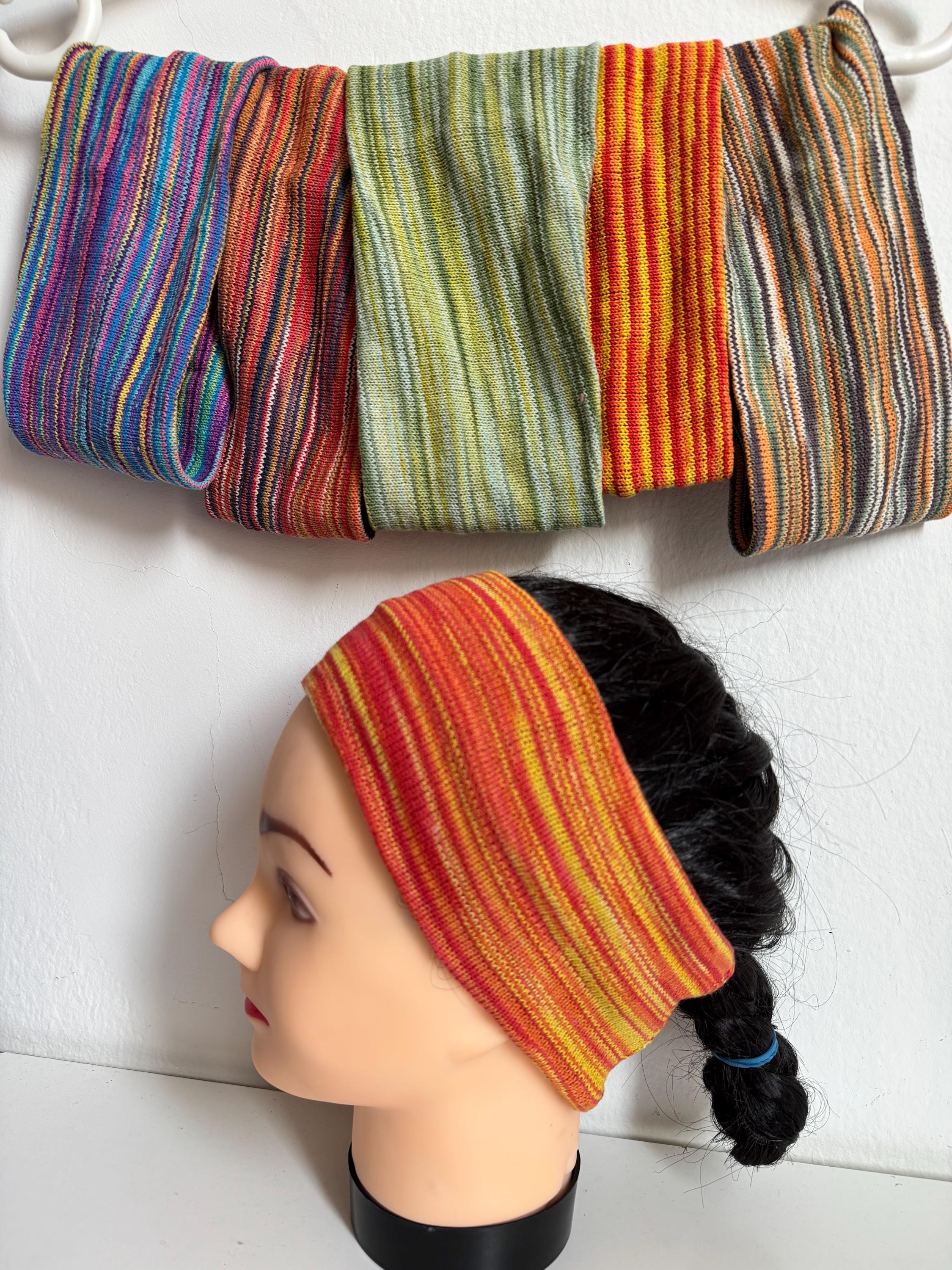 Multicolor Knit Headband - Etsy display picture 1