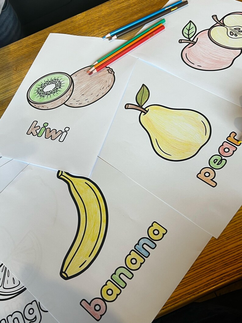 Fruits Vegetables Coloring Pages | 38 Printable PDF Sheets for Kids ...