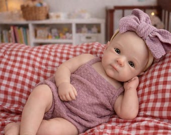 Full Body siliconen reborn babymeisje pop 13 inch handgemaakte realistische pasgeboren levensechte zachte verzamelspeelgoed cadeau