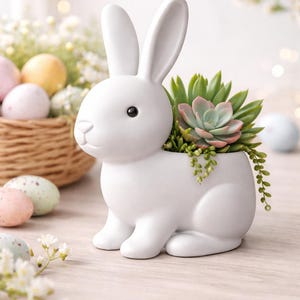 Häschen Blumentopf | Osterhase Blumentopf | Süßer Hasen Blumentopf | STL-Datei