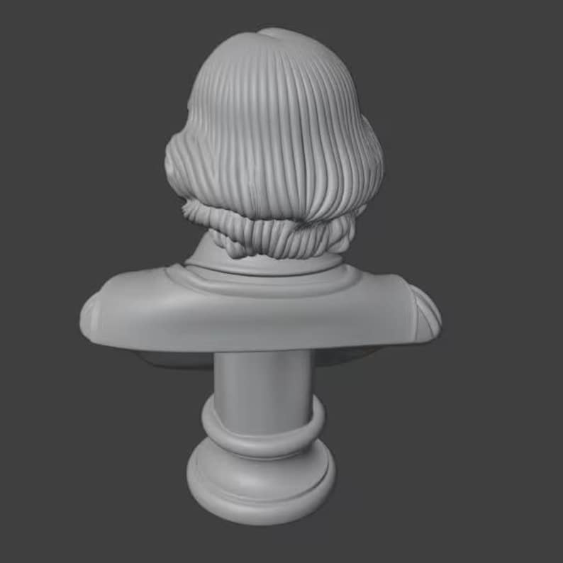 Historical Icons Bust Collection Vol.1 – 5 Bust Pack – Shakespeare, Napoleon, Caesar, Lincoln, Aristotle | 3D Printable Sculptures |STL File image 19