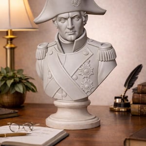 Byst av Napoleon Bonaparte – historisk figurskulptur för 3D-utskrift | STL-fil